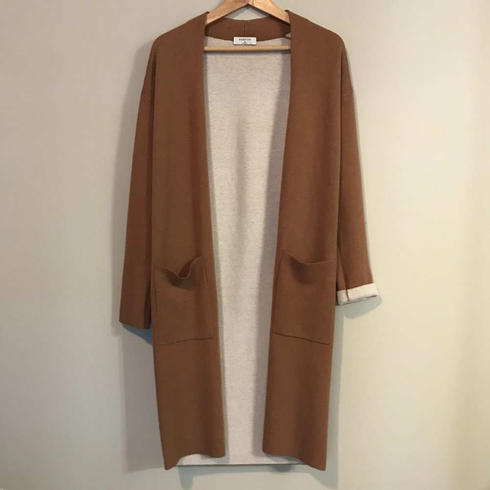 Camel/Birch Babaton (Aritzia) Lance Cardigan XS